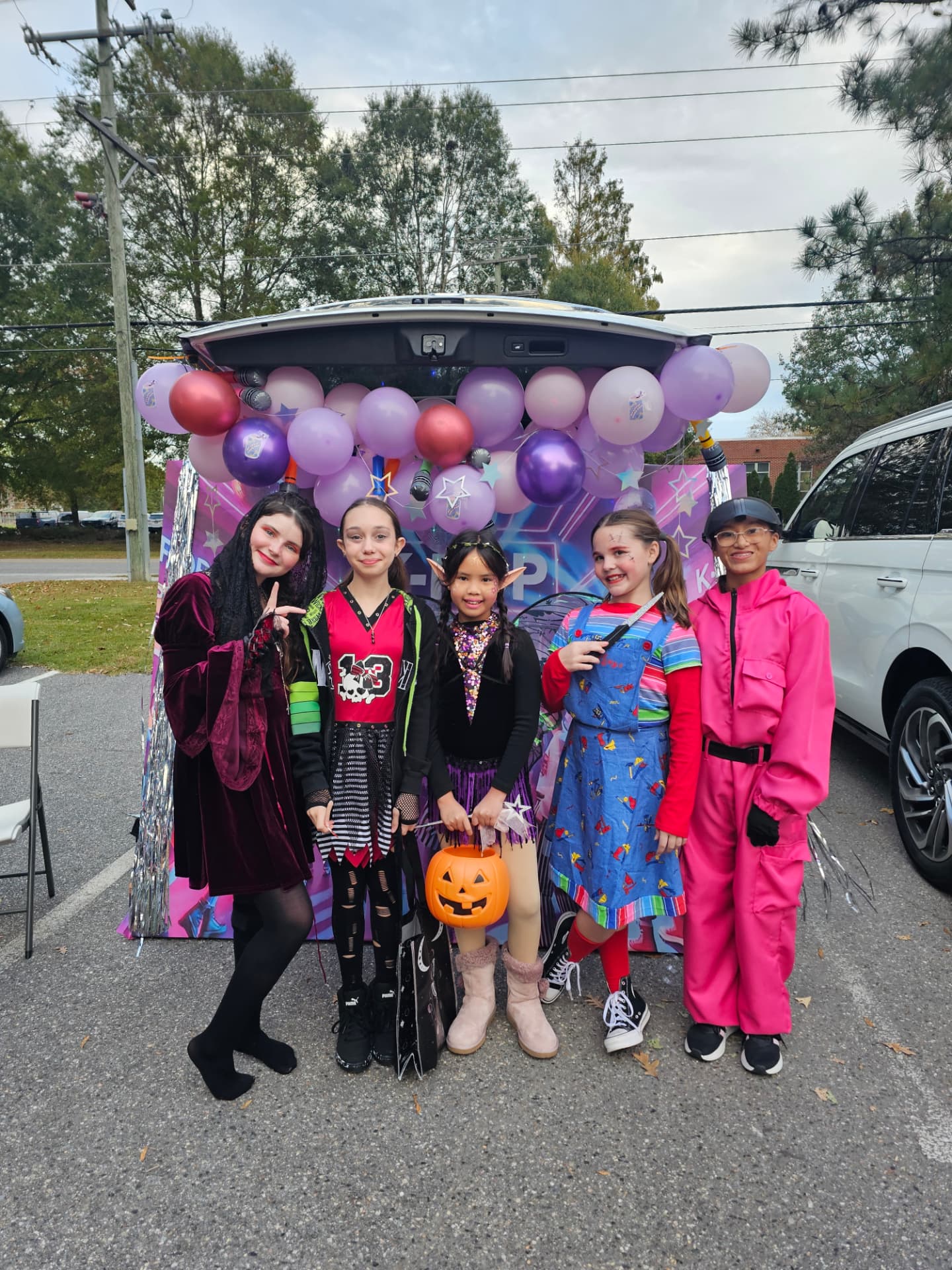 Music in Motion families at the studio Trunk or Treat